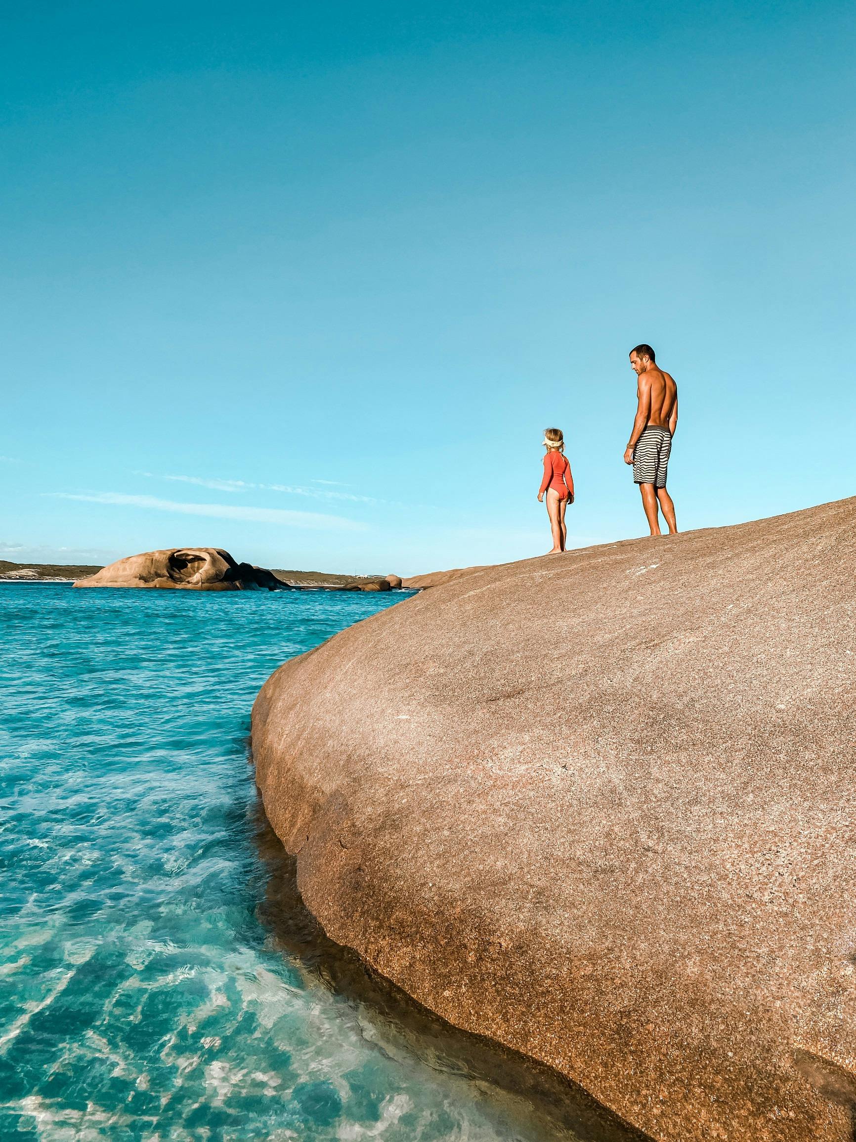 Swimmers at Twilight Bay, Esperance