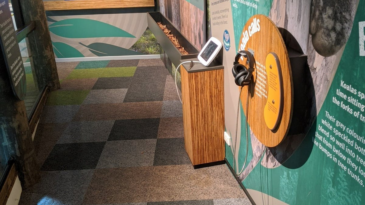Interactive displays in the Koala Centre