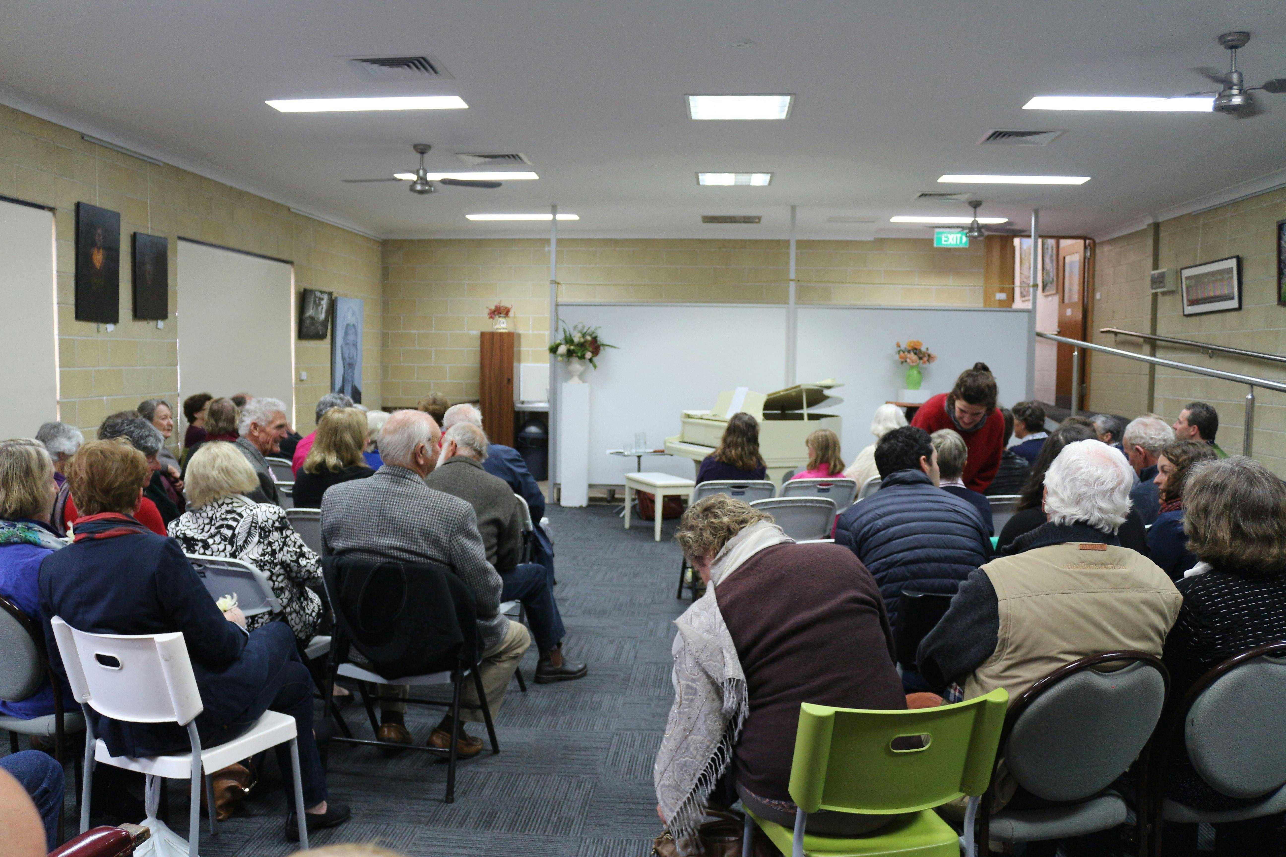 Winter concert series in Wenoma Studio