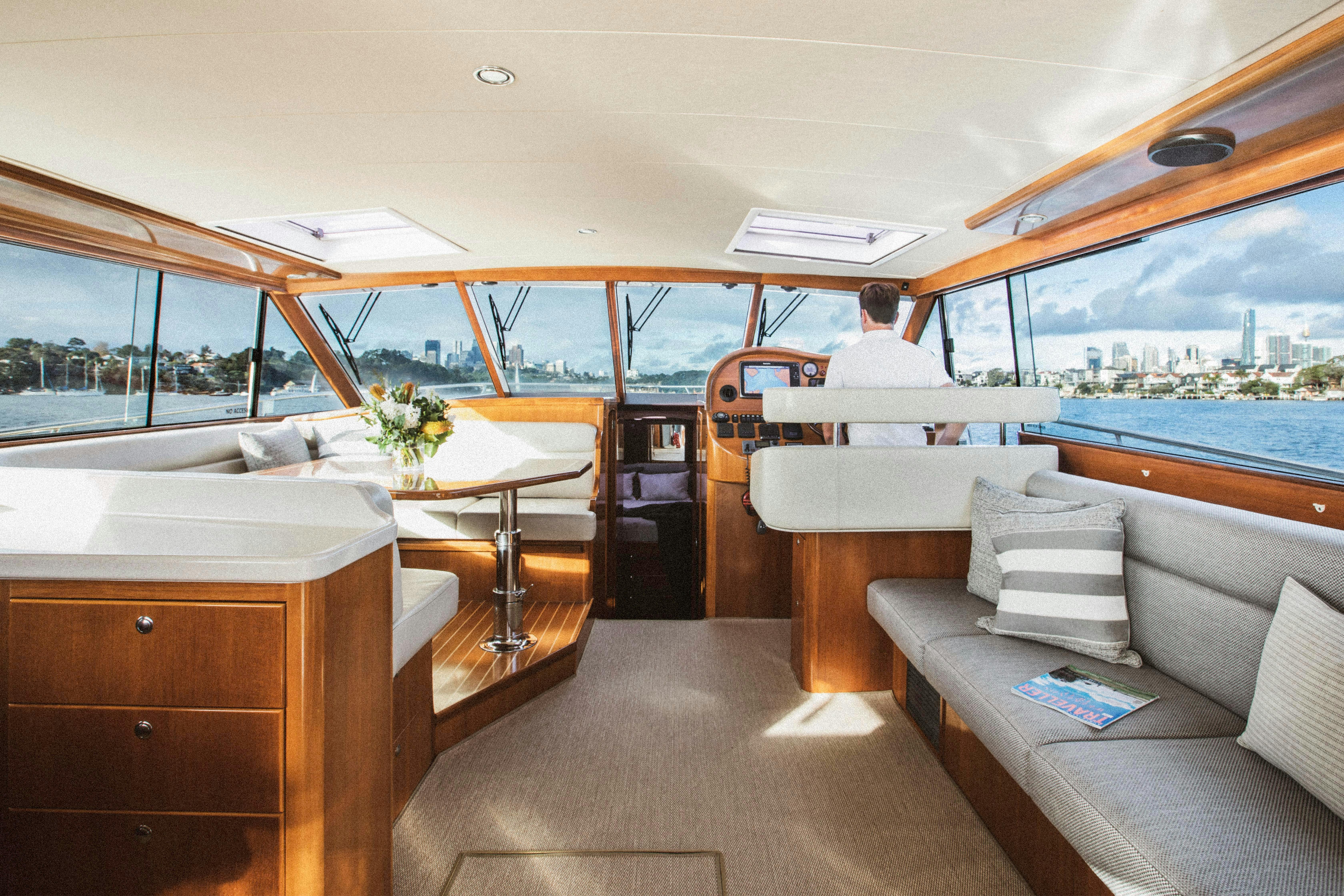 Modern boat interior