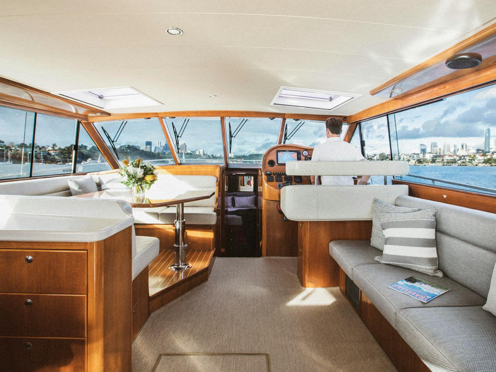 Modern boat interior