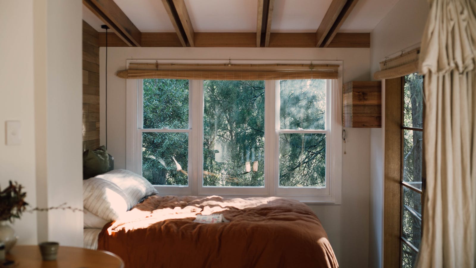 Cozy bed amongst the trees