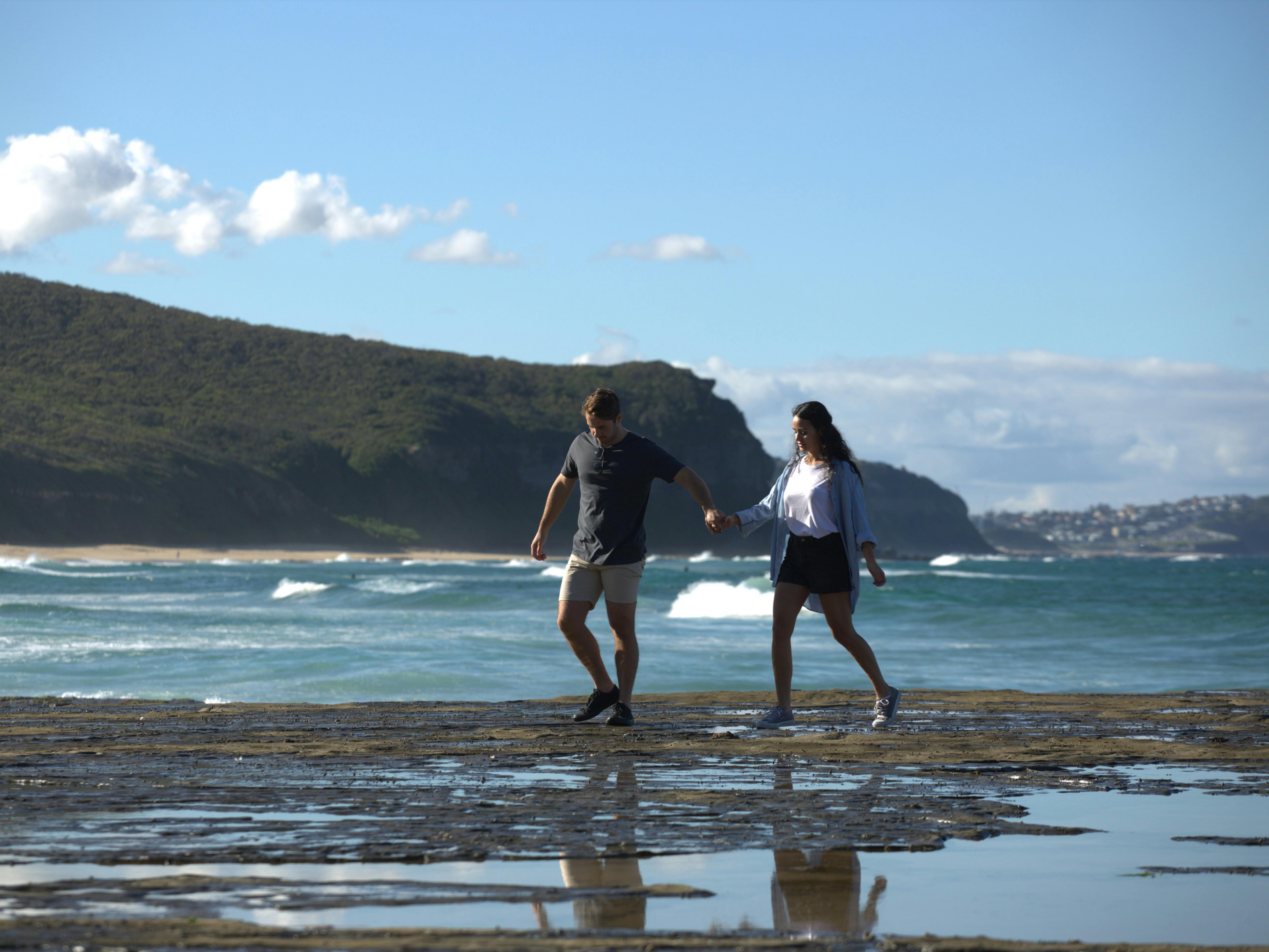Rock platform walking