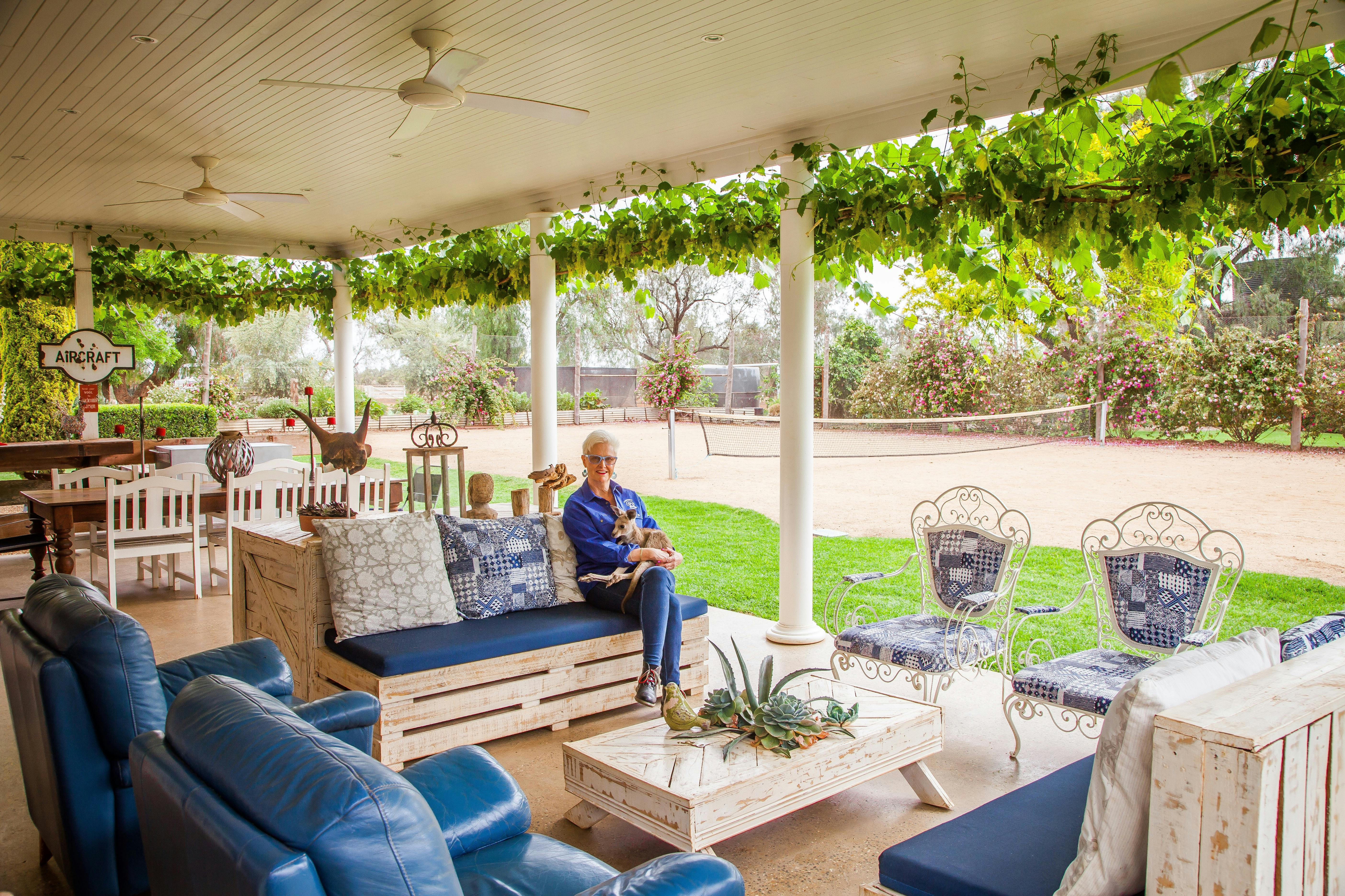 Homestead Terrace for coffee or sundowners with hosts