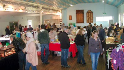 customers at the monthly Bungendore market