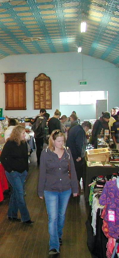 customers at the monthly Bungendore market