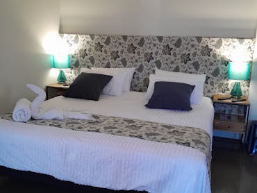 We have a King size bed which can be converted to 2 King singles if you need. Let us know before We have a King size bed which can be converted to 2 King singles if you need. Let us know before