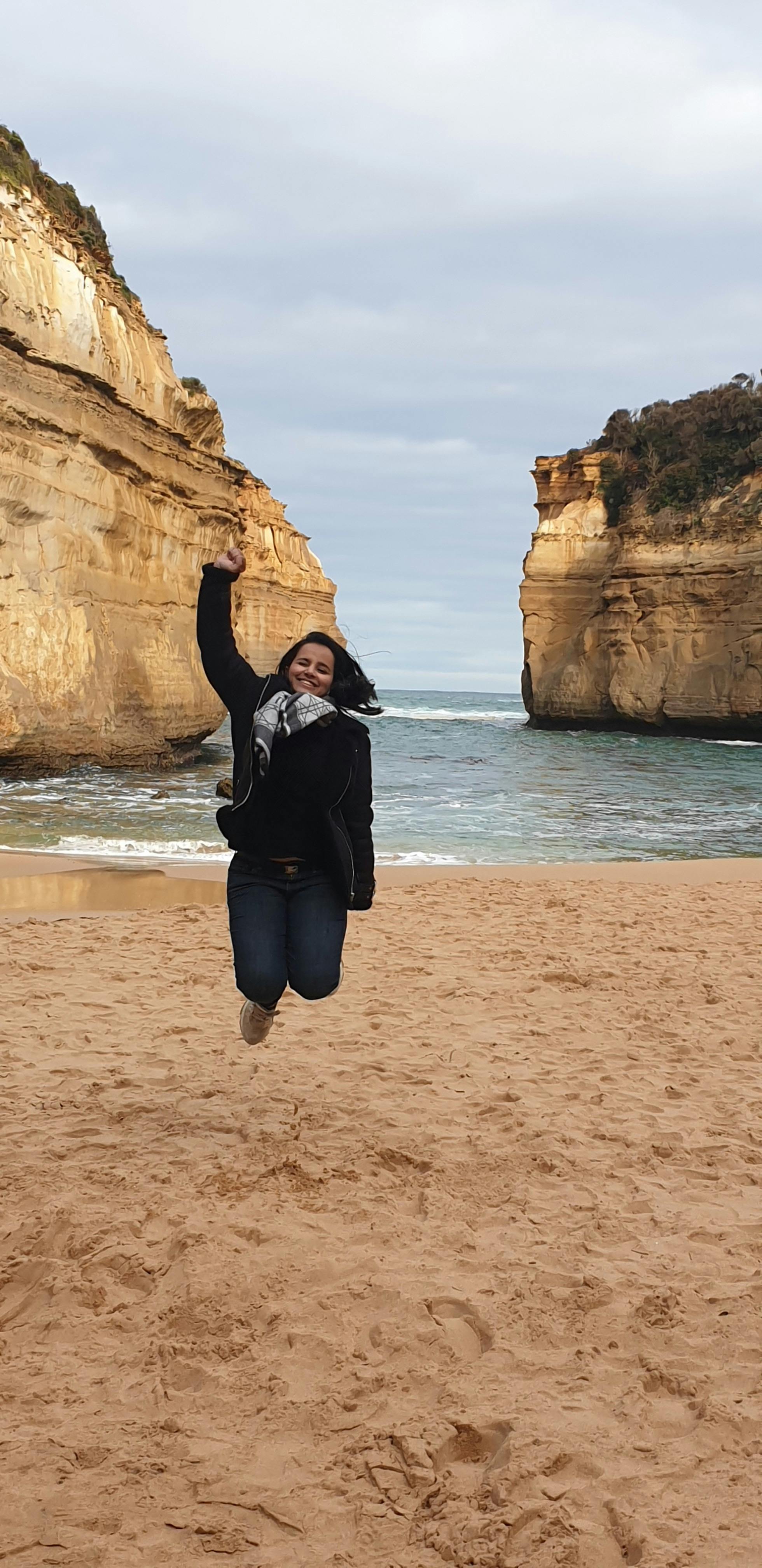 The location of the most famous shipwreck on the Great Ocean Road - Loch Ard Gorge. Australia