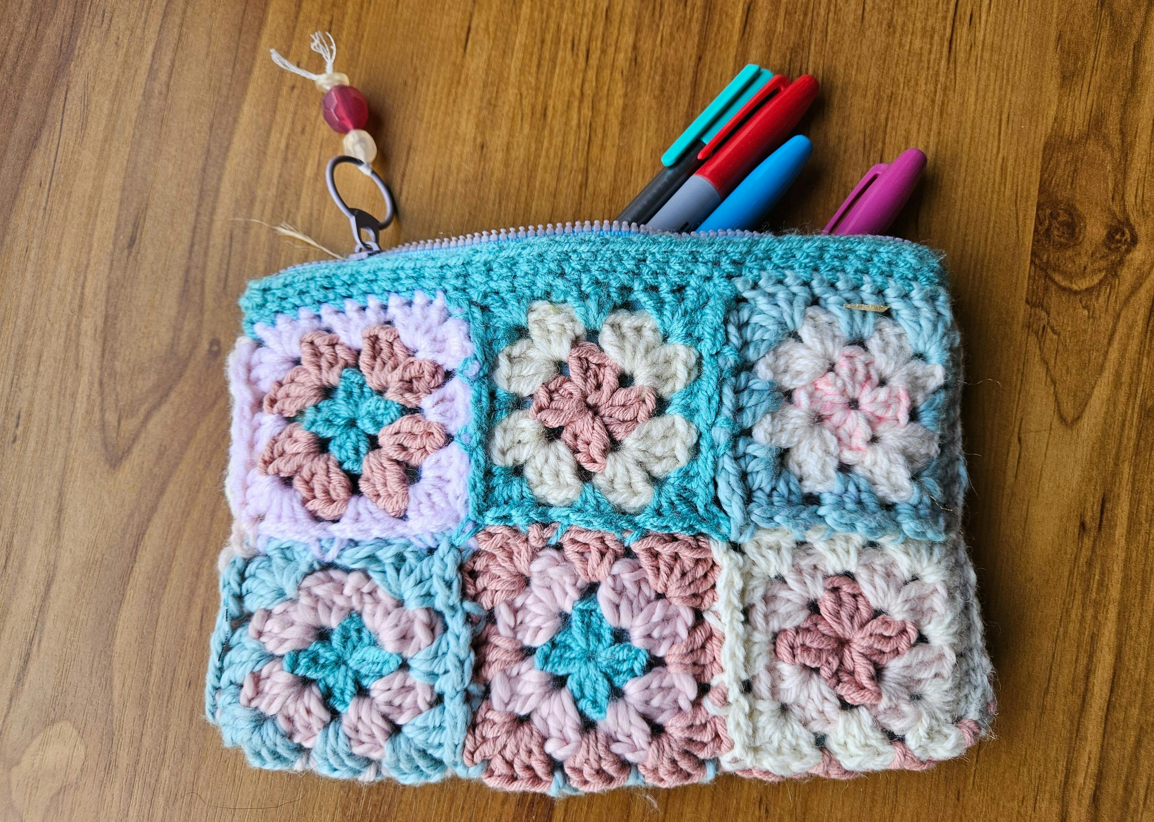 Crochet purse