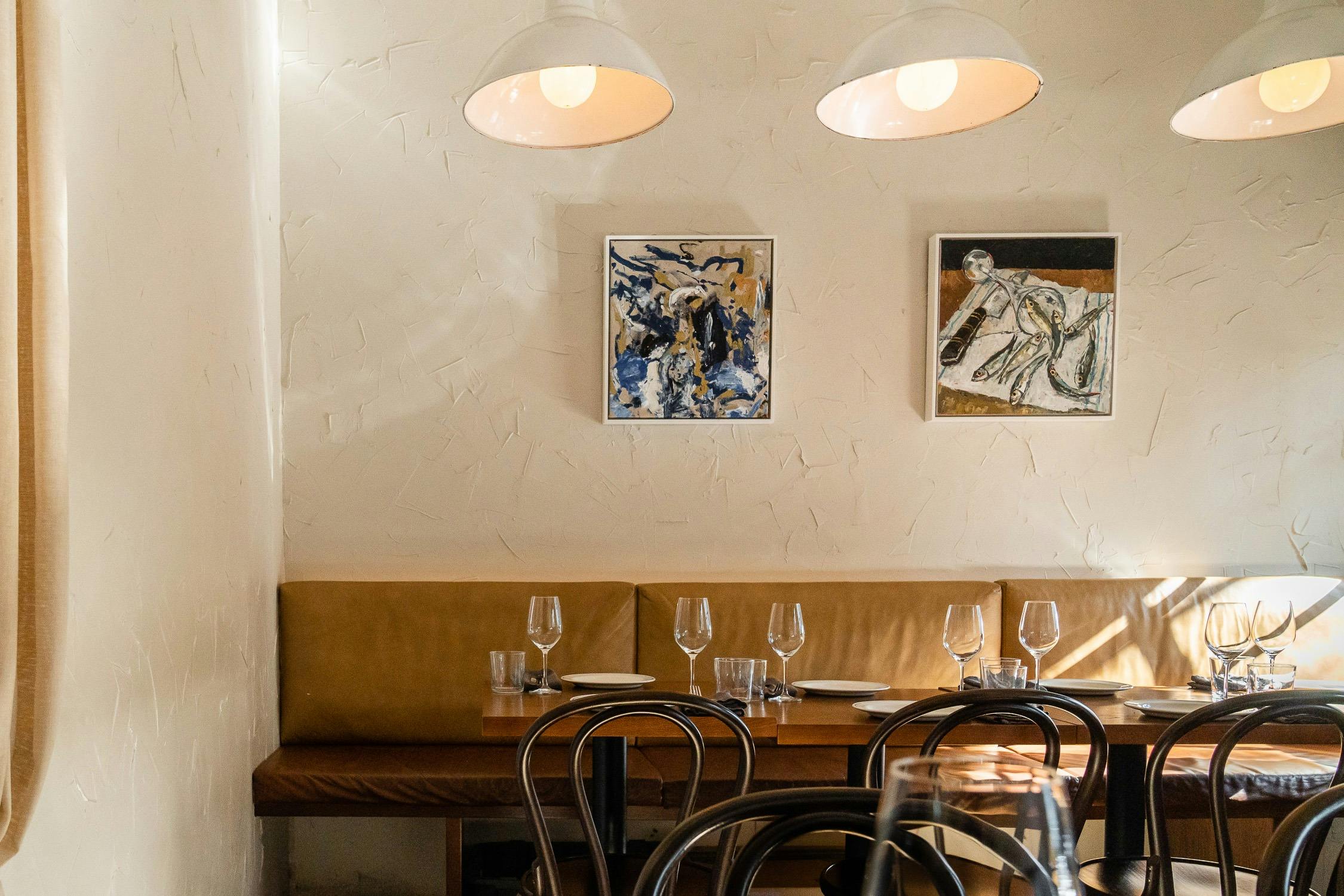 Downstairs dining area at Dear Sainte Éloise