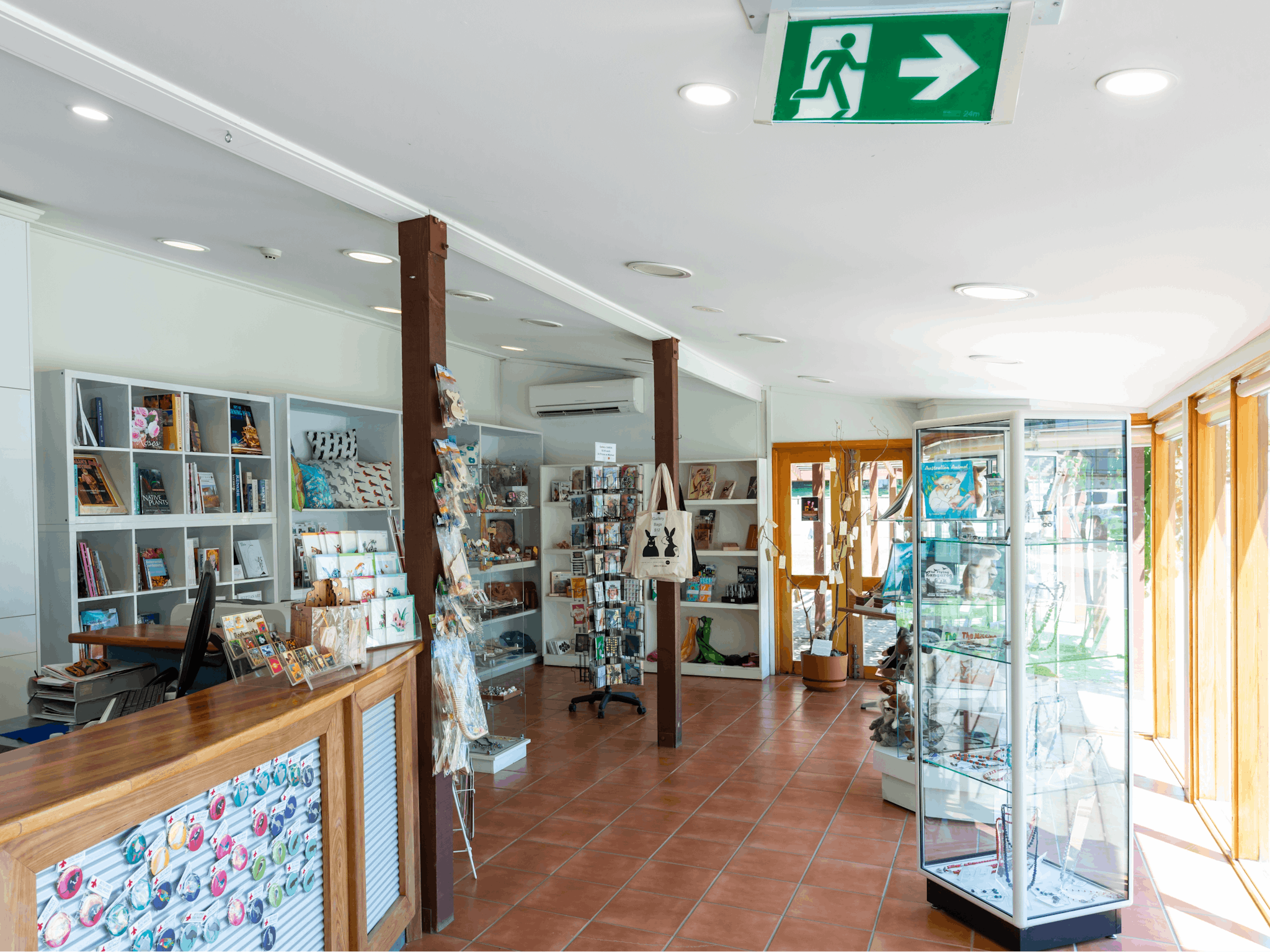 The gallery shop in the foyer stocks works by local craftspeople and artisans and giftware
