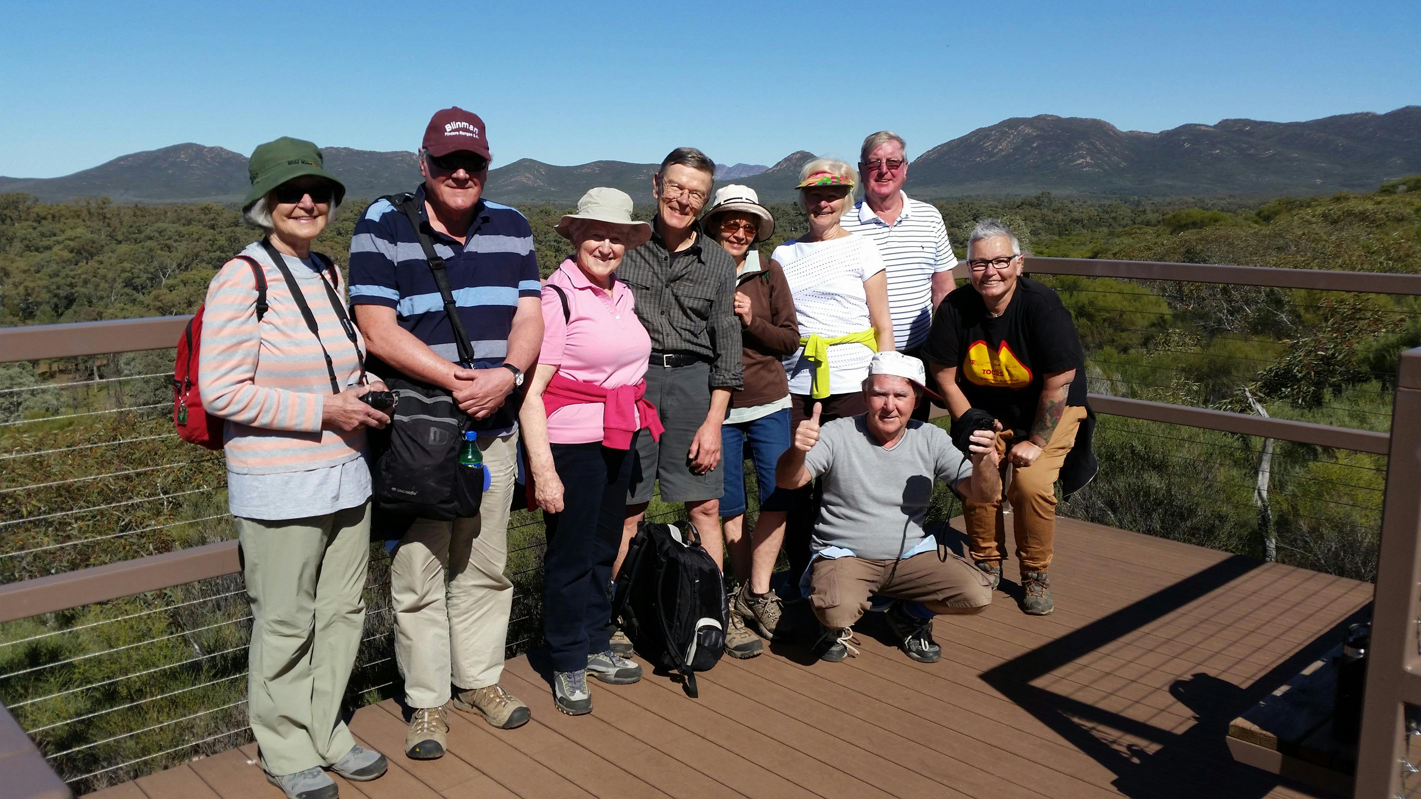 Wilpena Pound Walks, here to Wangara Lookout
