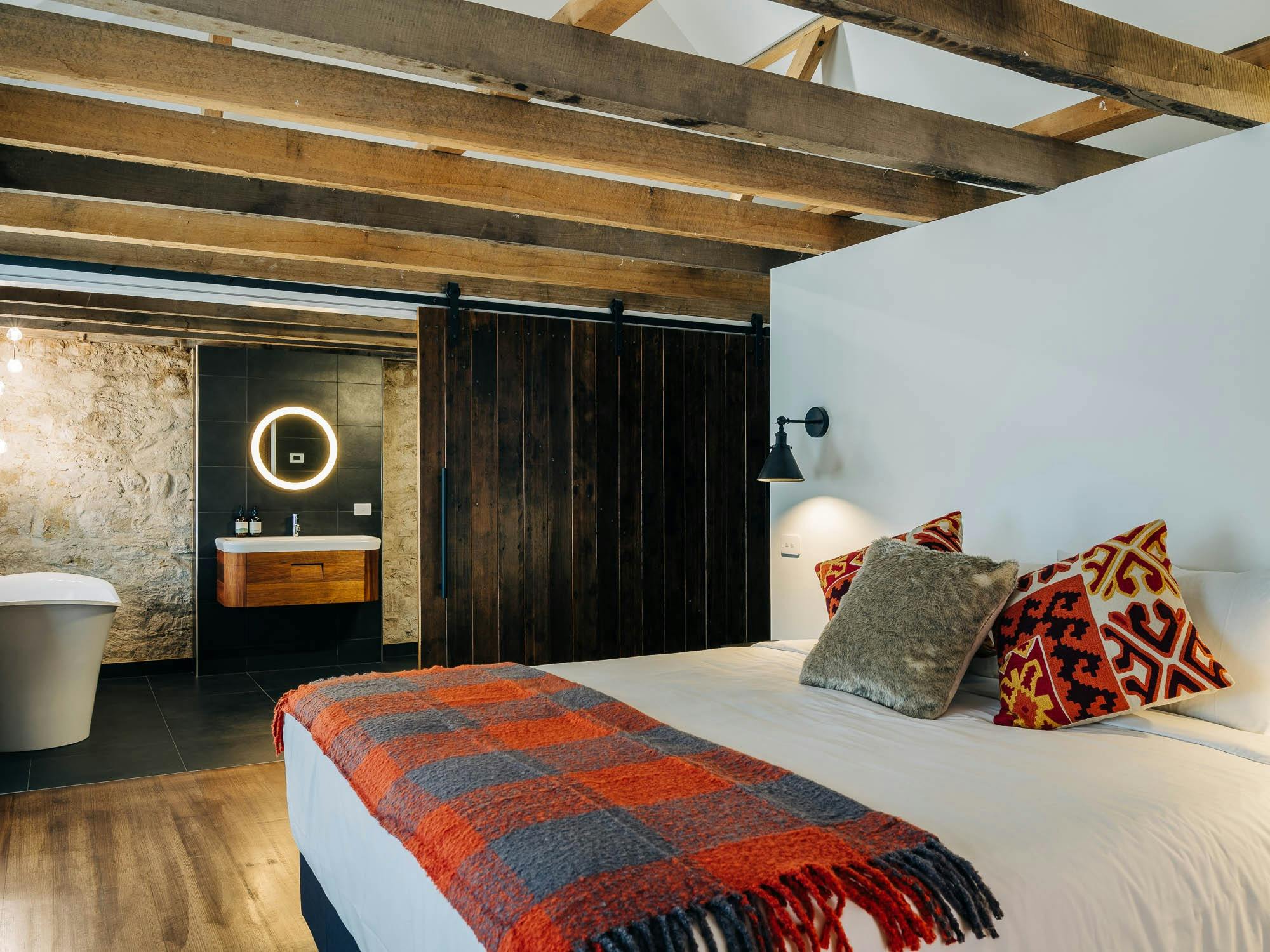 Photo showing the bed and room detail