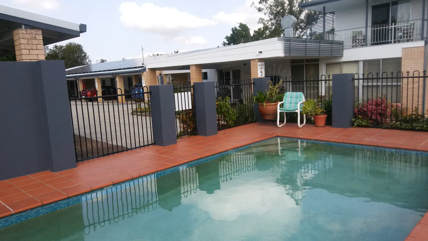 Shady Rest Motel Pool Area