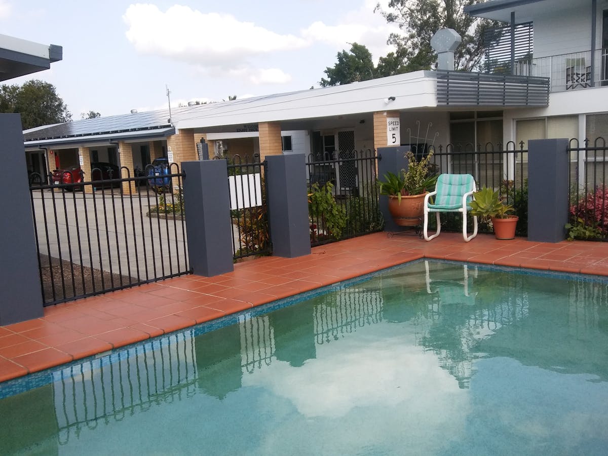 Shady Rest Motel Pool Area
