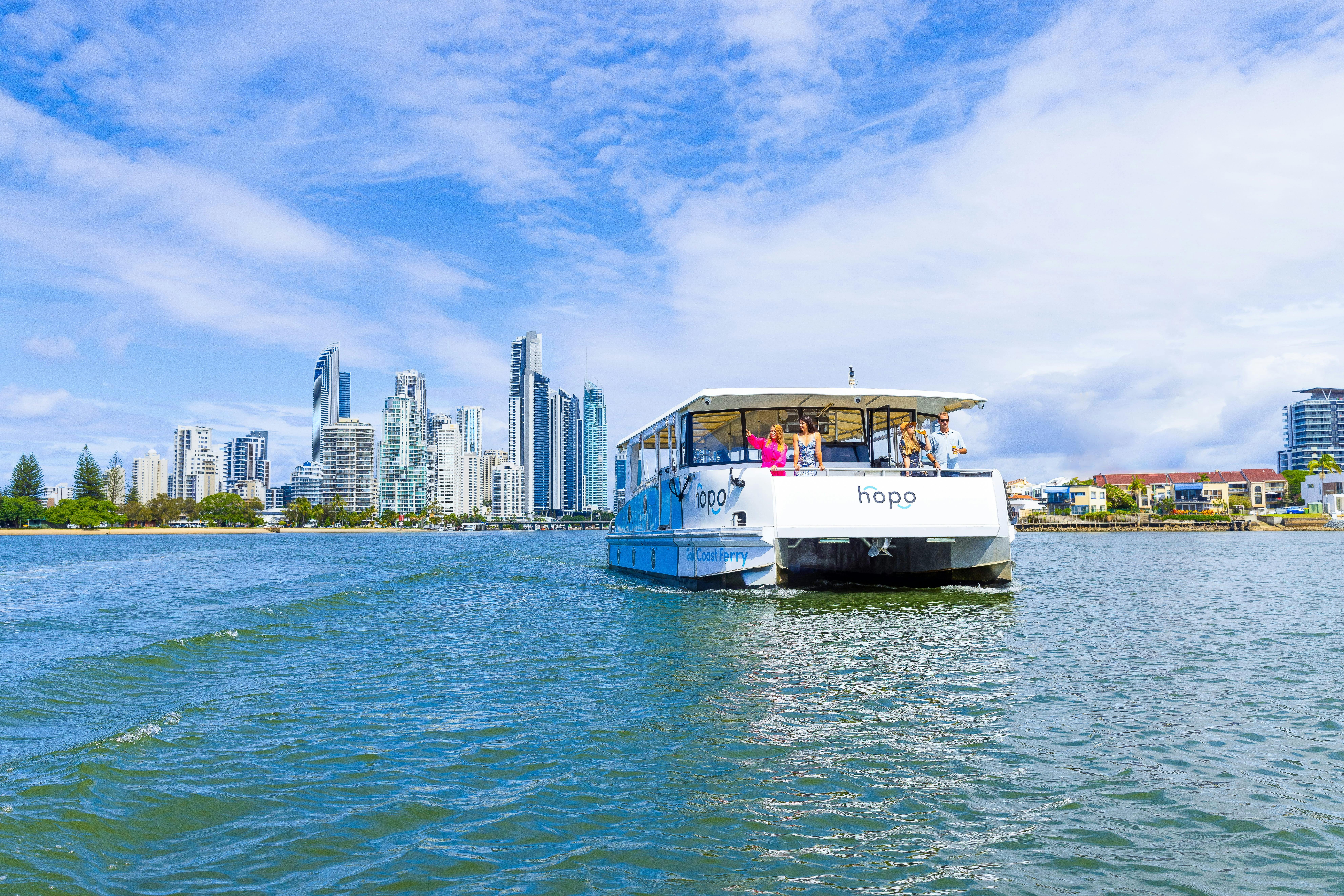 Hopo Ferry with Surfers Paradise Skyline