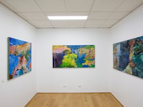 Exhibition view of works by leading artist Michael Taylor