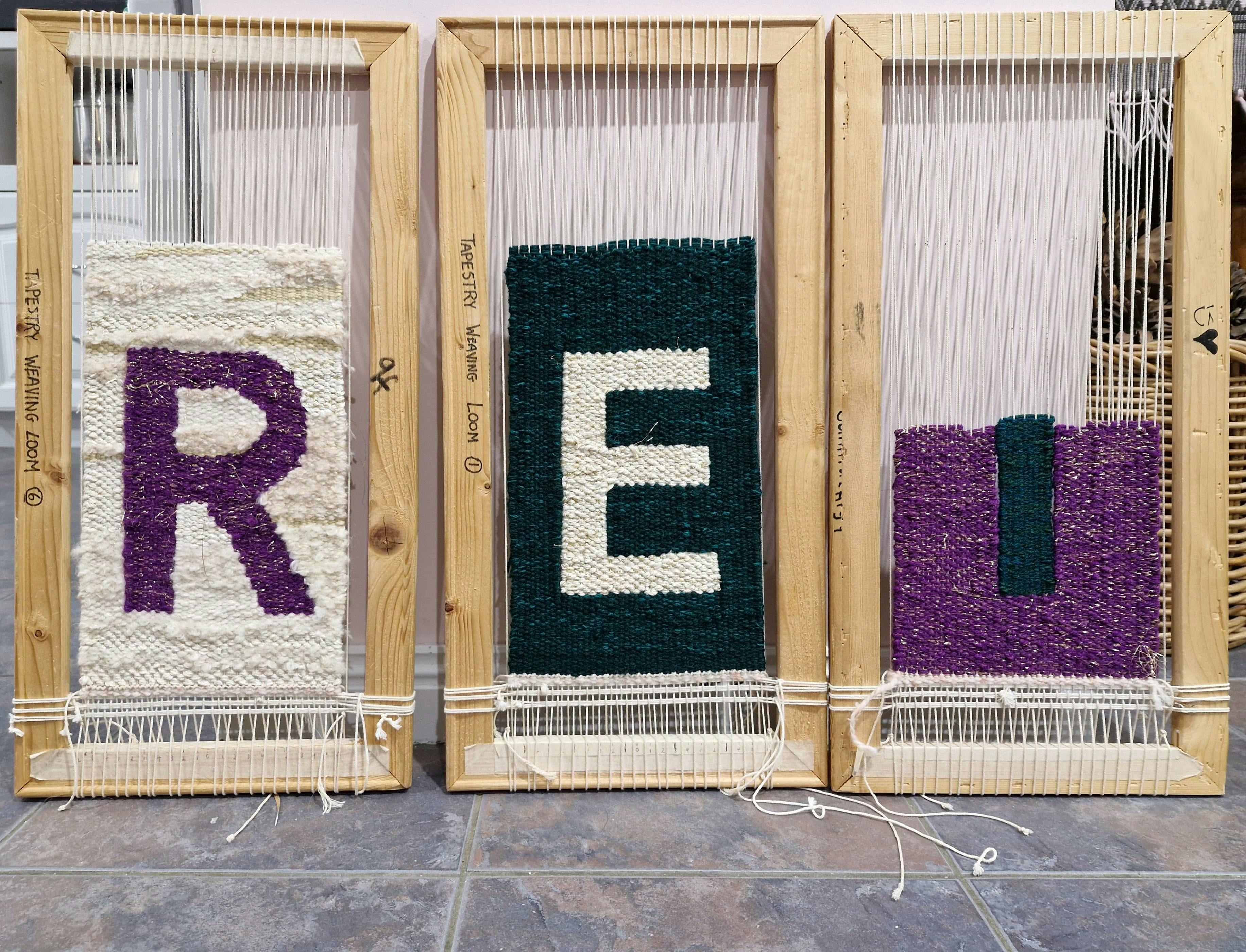 FLOSSIE PEITSCH tapestries in progress 2025