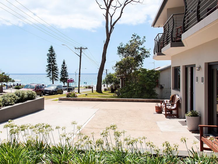 Metres from Mollymook Beach, location
