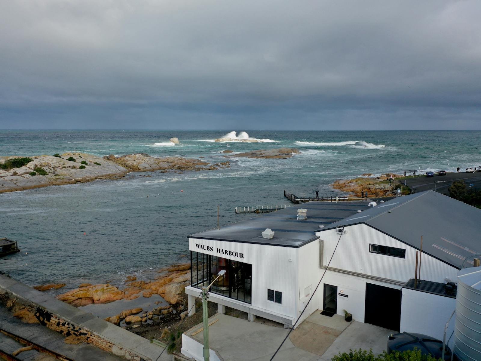 Waubs Harbour Distillery. Maritime Tasmanian single malt whisky, made and matured by the ocean.