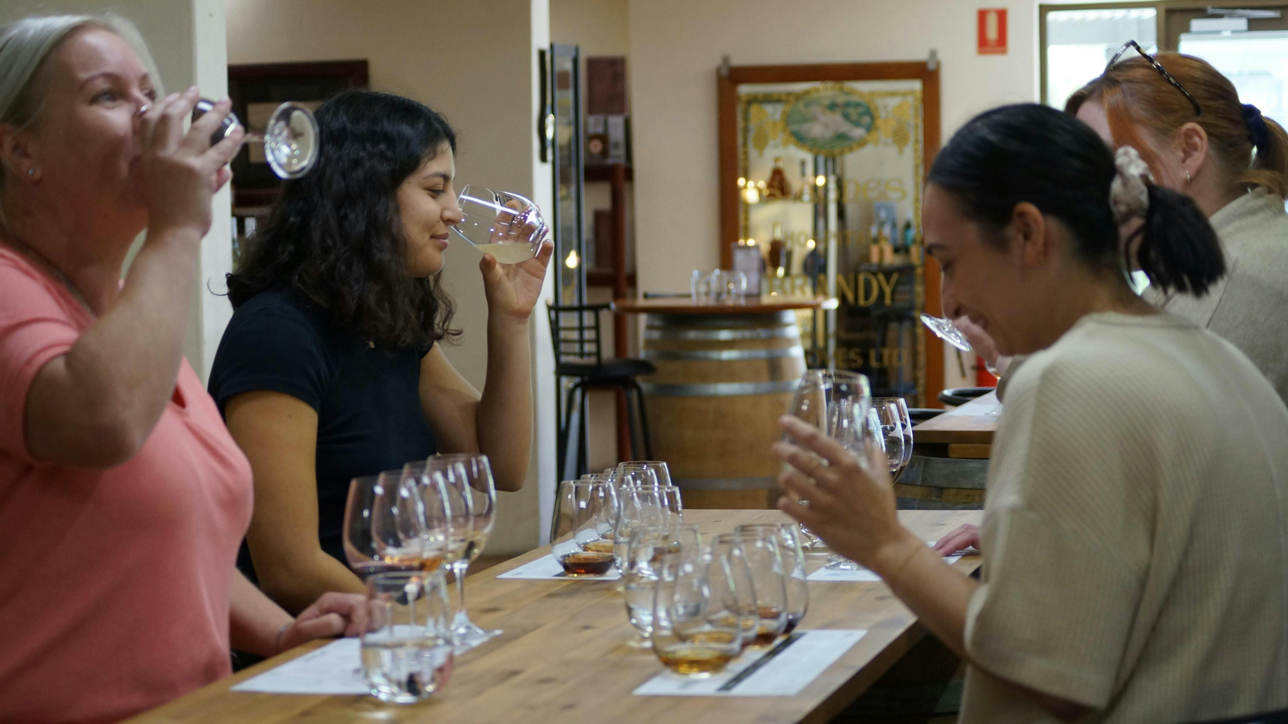 Guest enjoying a tasting experience