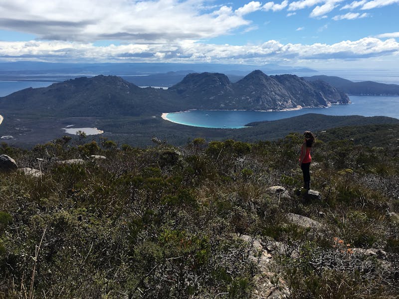 Wineglass Bay from Mt Graham on the Freycinet & Wineglass Bay Pack-Free Walk by Life's An Adventure