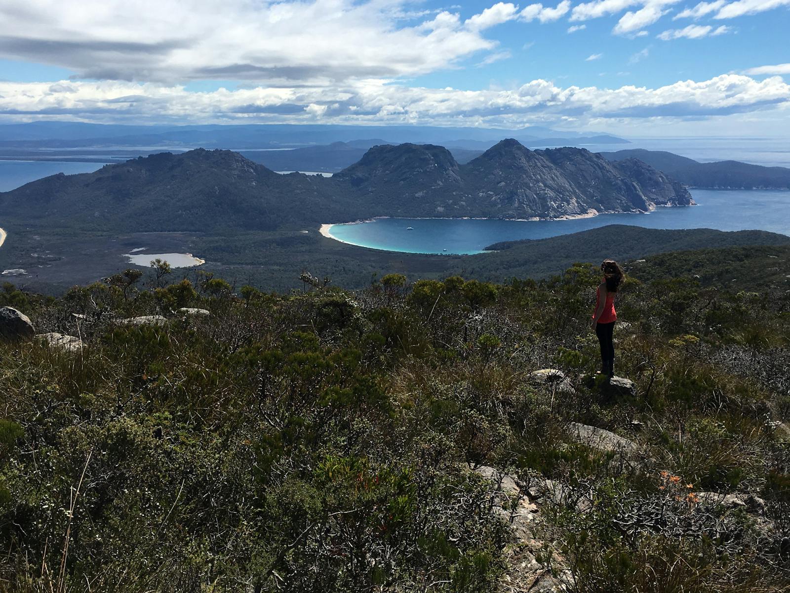 Wineglass Bay from Mt Graham on the Freycinet & Wineglass Bay Pack-Free Walk by Life's An Adventure