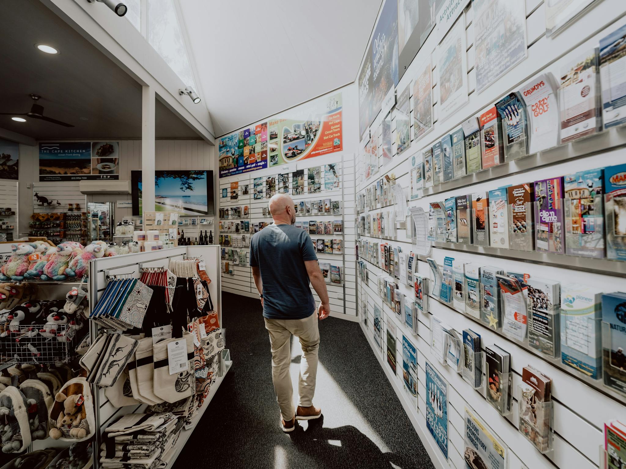 many brochures for attractions and things to do