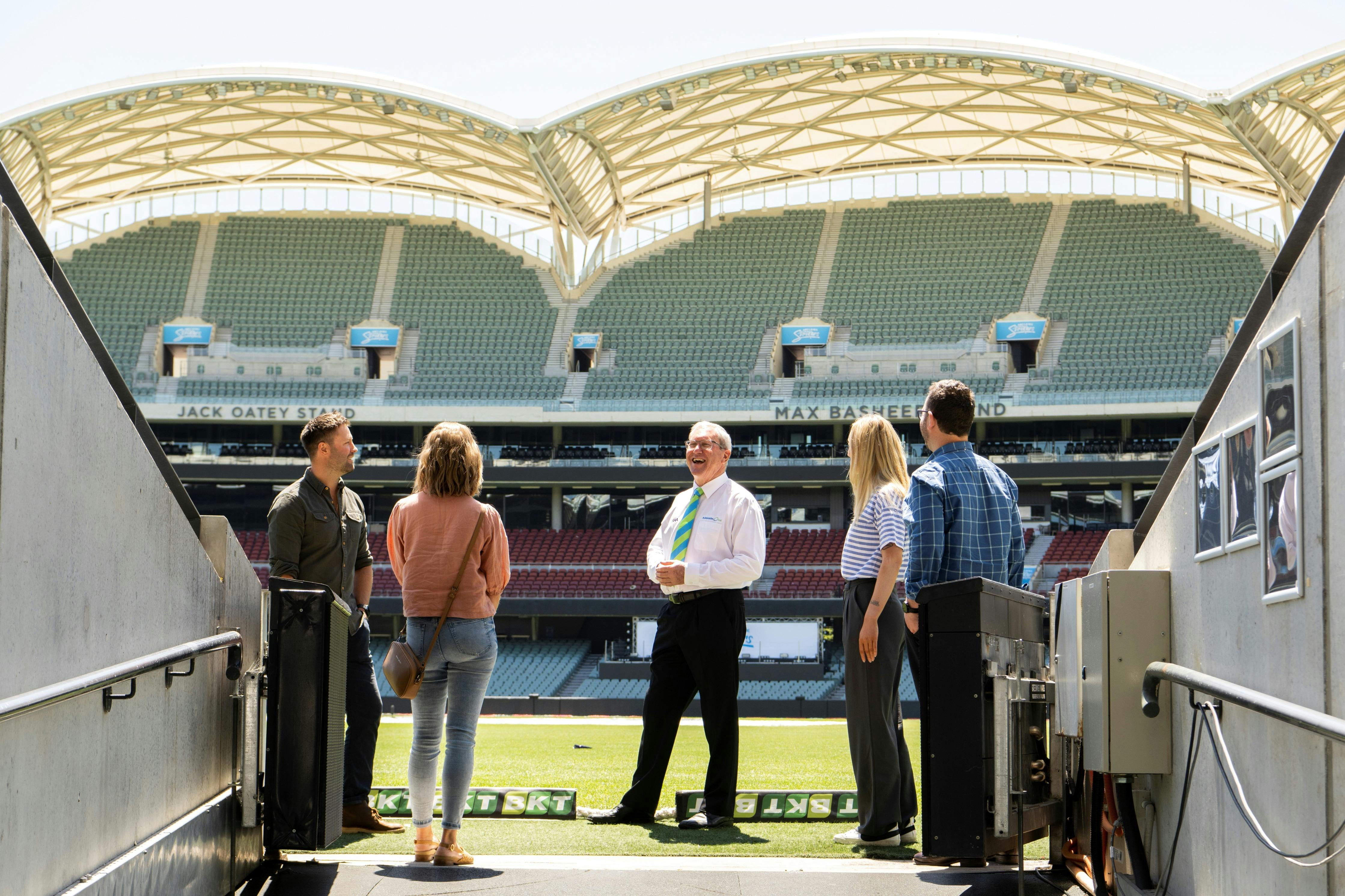 Tour group comes up race onto Adelaide Oval turf