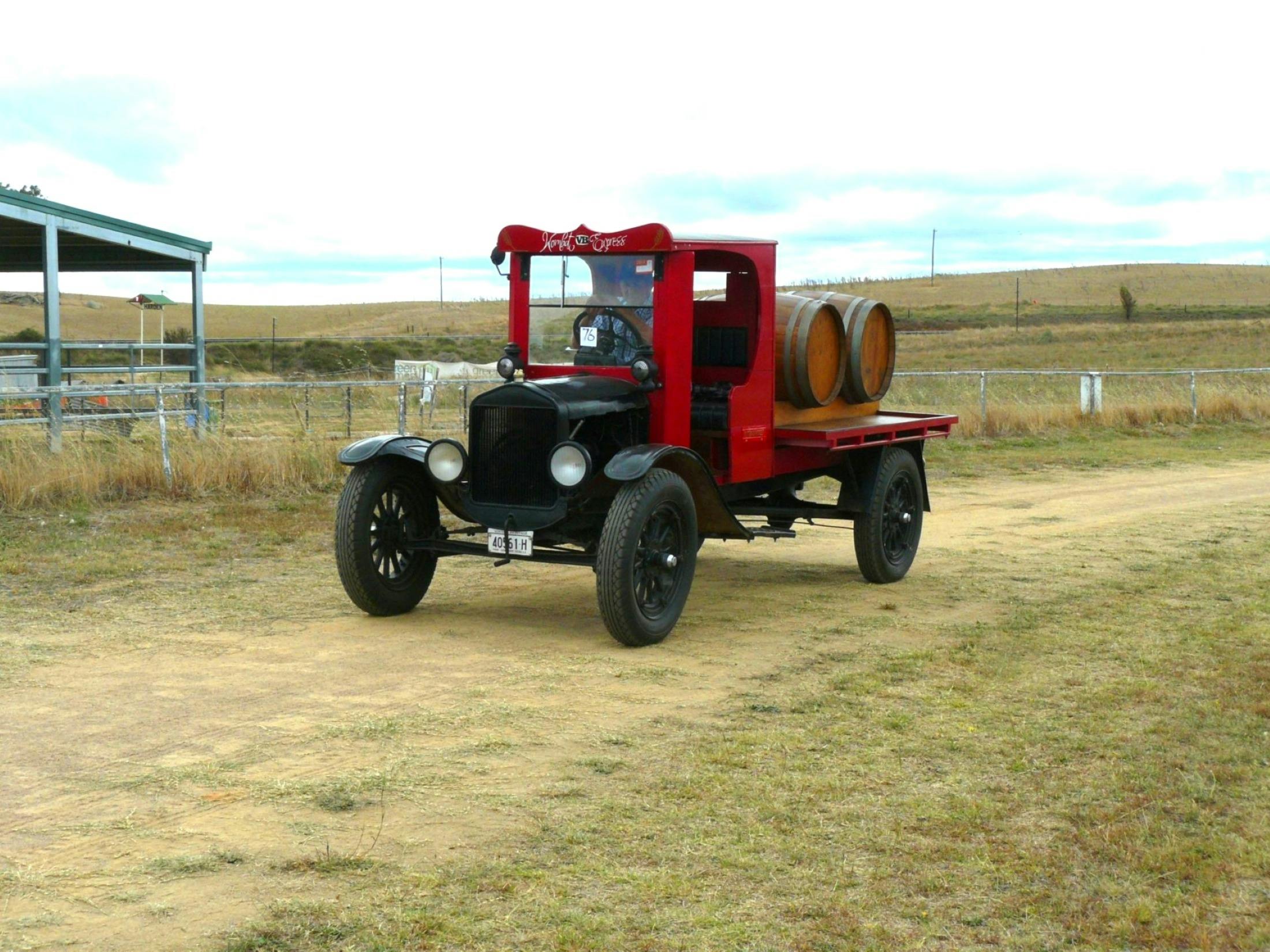 Old red truck