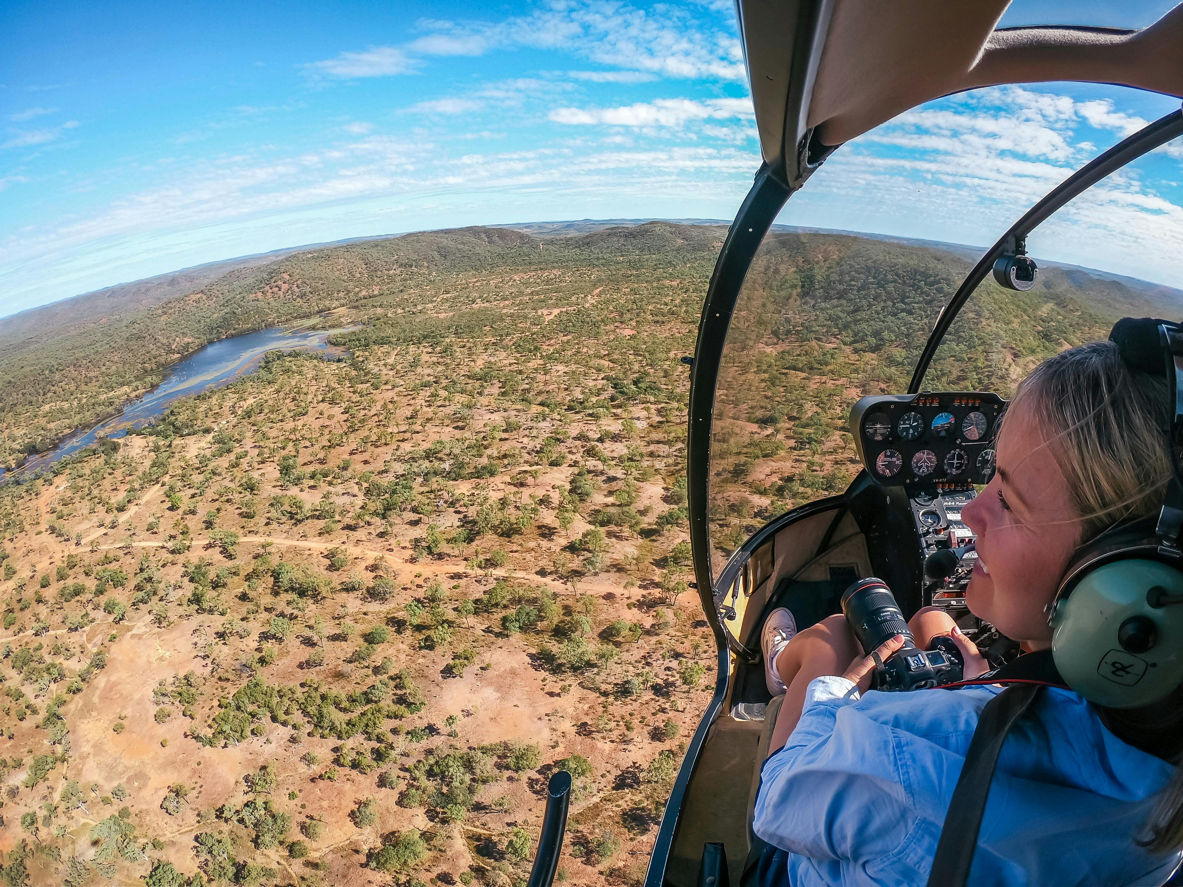 View from helicopter
