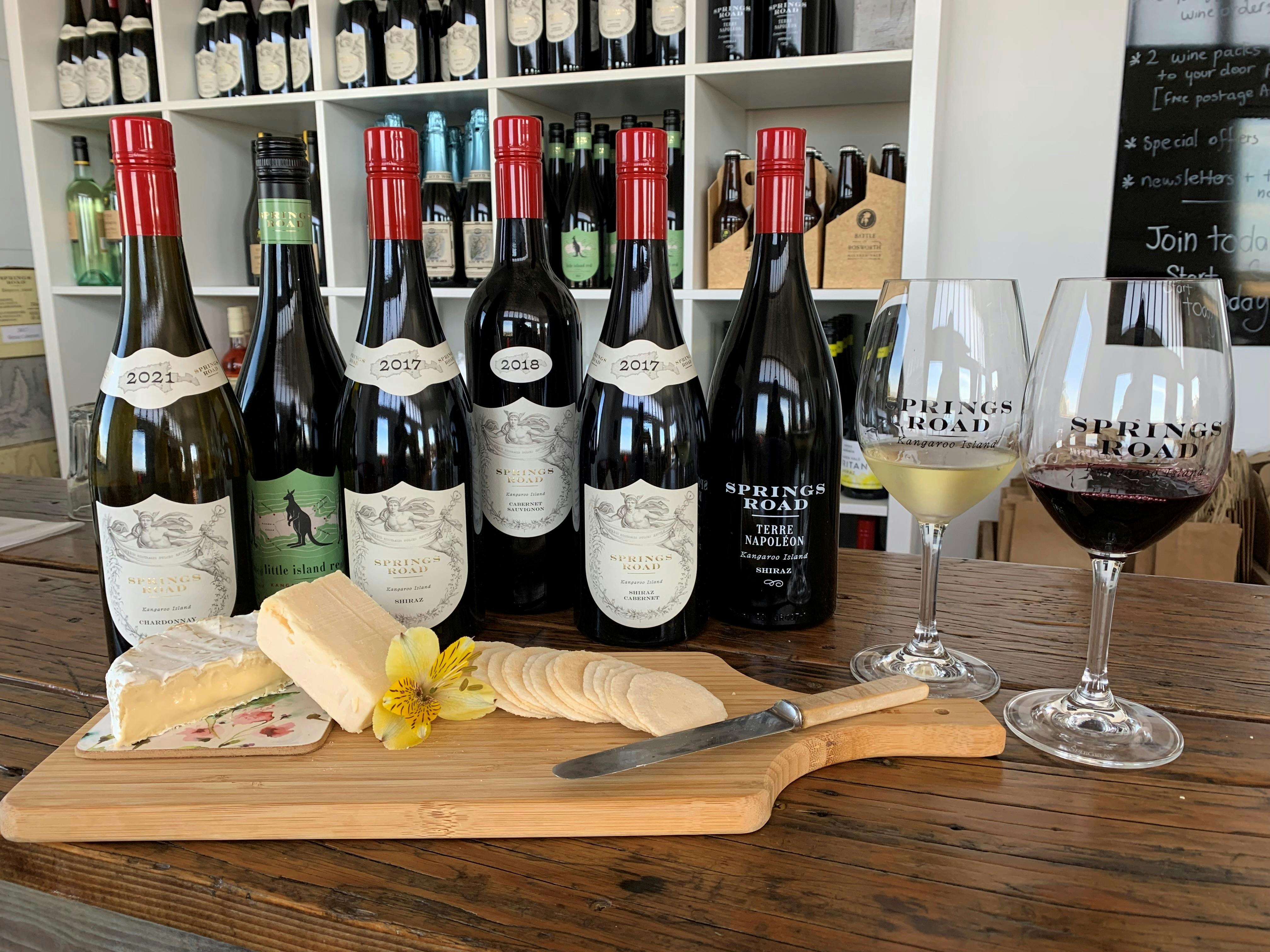 Springs Road Premium tasting with cheese