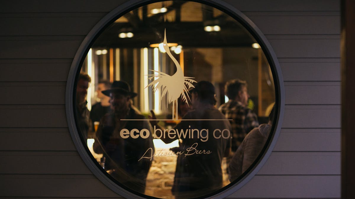 window to brewery