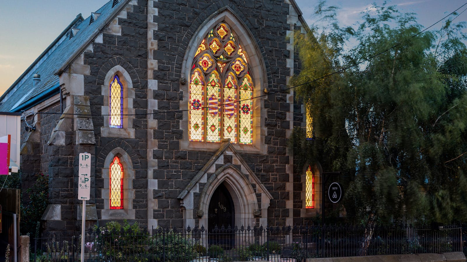 Haven on High at night