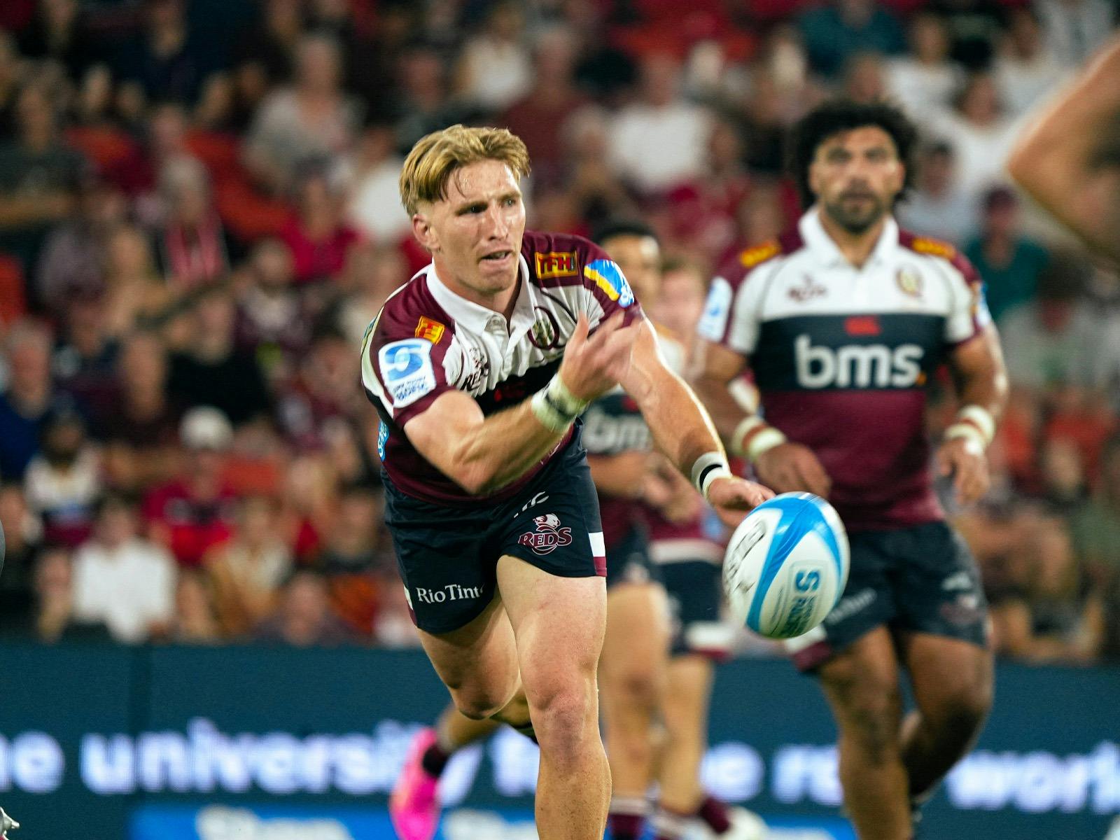 Tate McDermott for the Queensland Reds