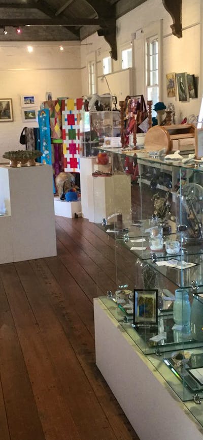 Interior shot showing display of all the products on sale