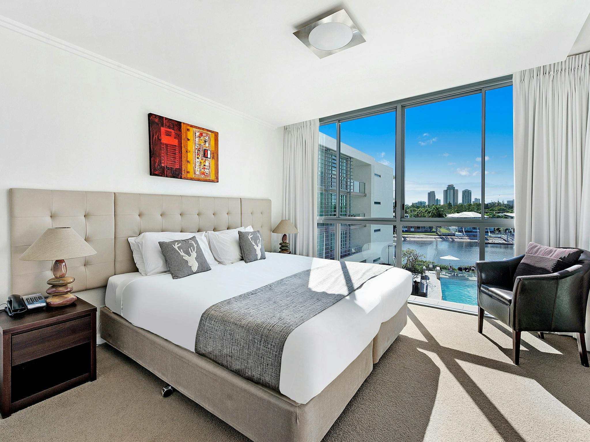 Bedroom in 1 Bedroom Apartment at ULTIQA Freshwater Point Resort Bedroom in 1 Bedroom Apartment at ULTIQA Freshwater Point Resort