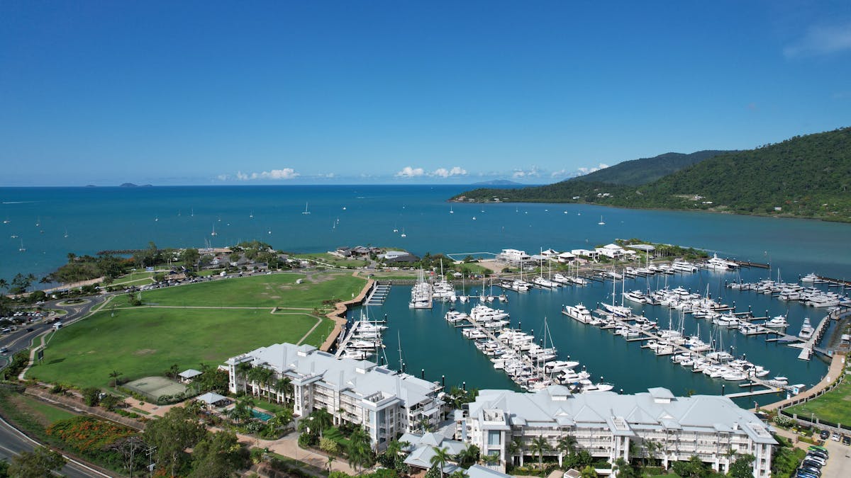 The Boathouse is ideally located on the Port of Airlie