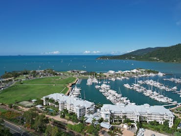 The Boathouse is ideally located on the Port of Airlie
