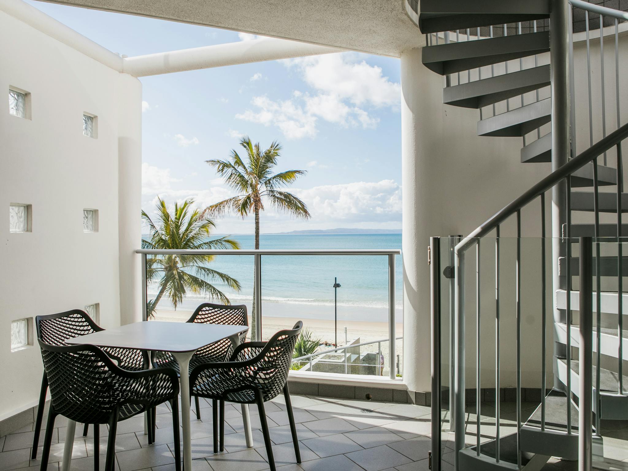 Spacious beachfront studio penthouses Noosa waterfront accommodation offer a private balcony Spacious beachfront studio penthouses Noosa waterfront accommodation offer a private balcony