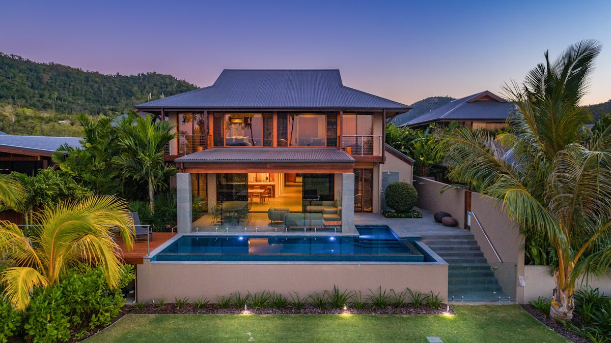 Yangaro outside view of luxury villa Turquoise