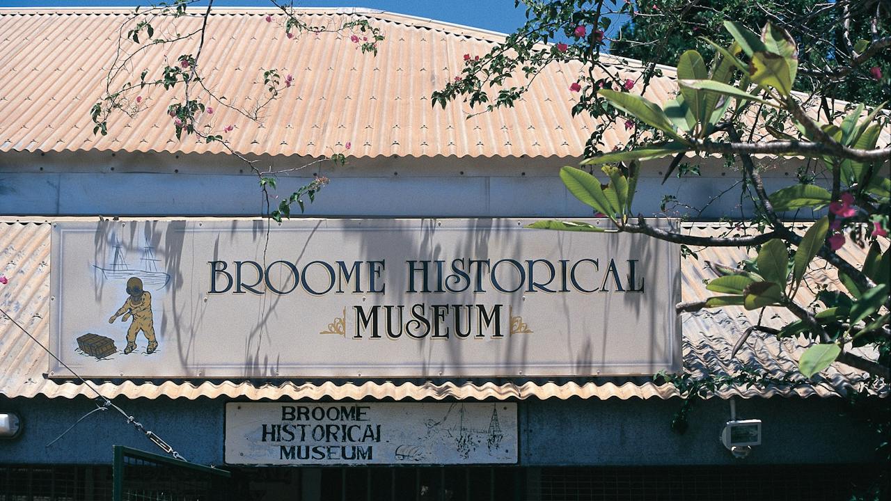 Signage at the Broome Historical Museum