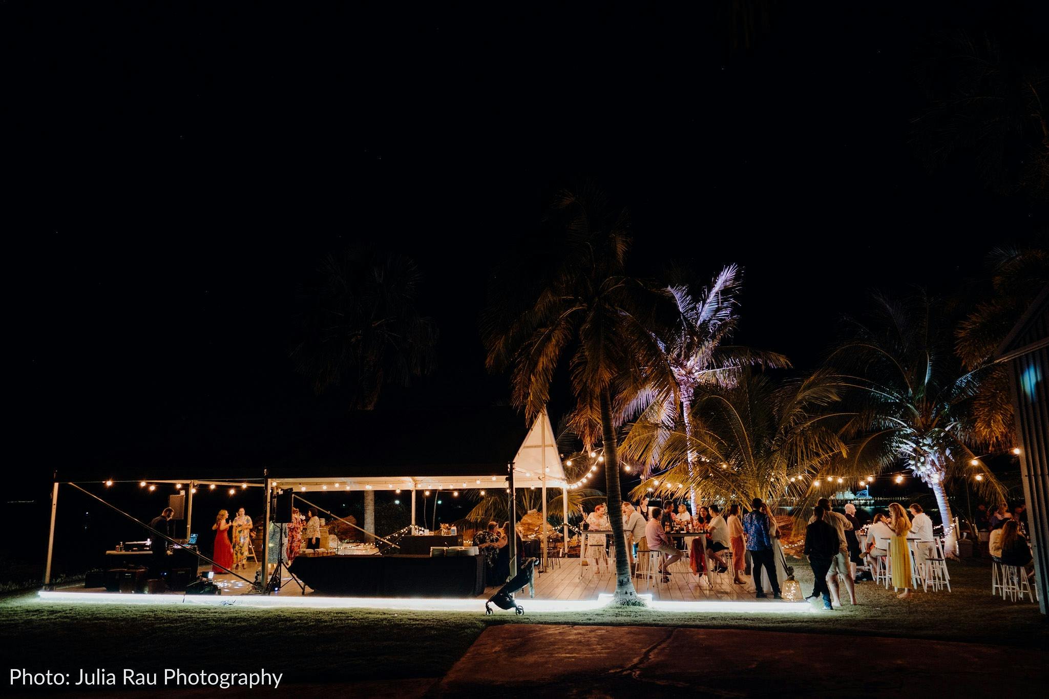 Broome Weddings and Events at night