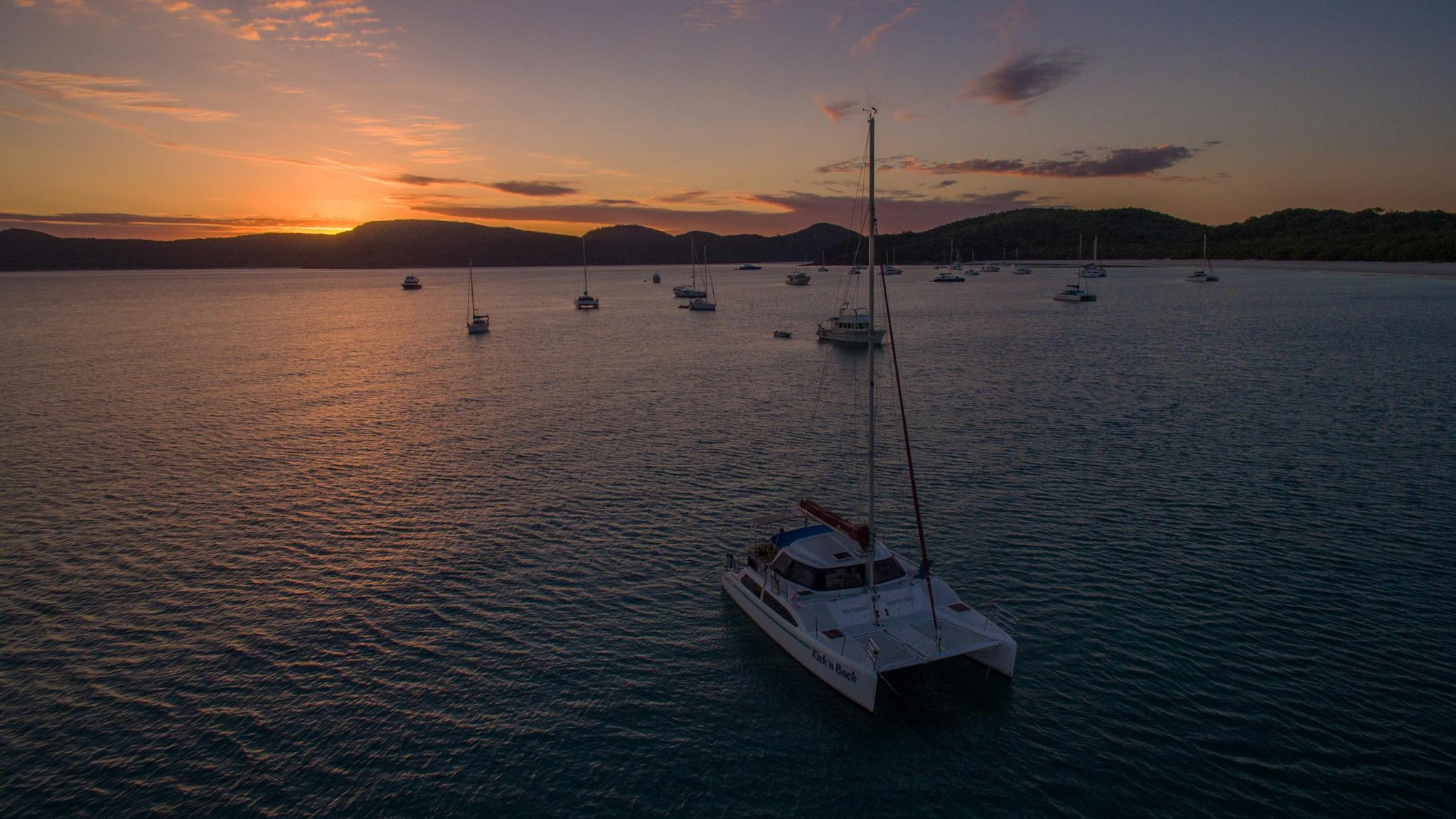 Sunset at Whitehaven Beach