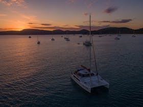 Sunset at Whitehaven Beach
