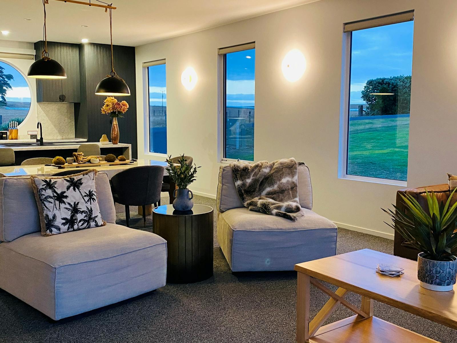 Open plan living area