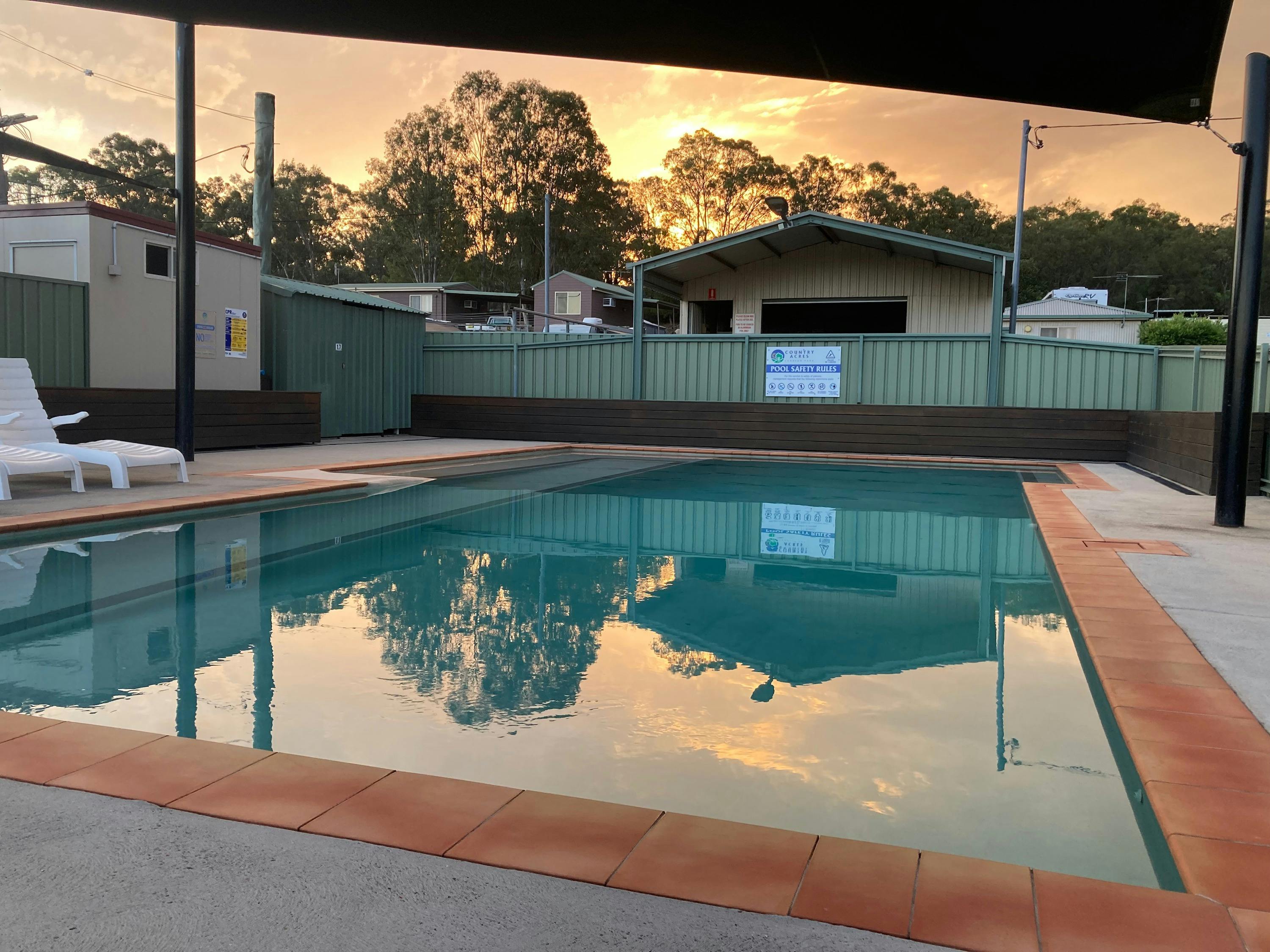 Singleton Hunter Valley caravan motorhome park pool