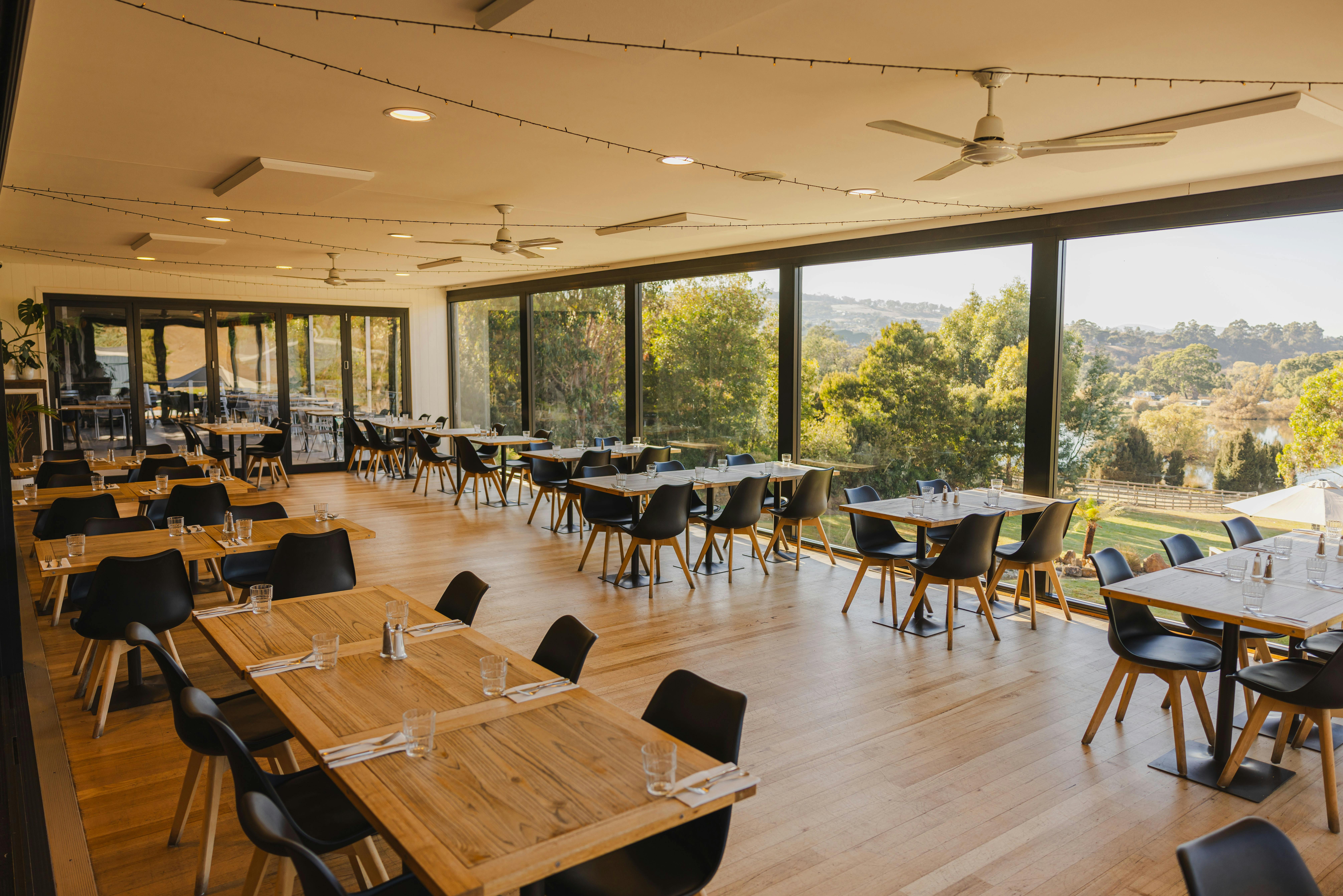 Sun filled Launceston Restaurant interior