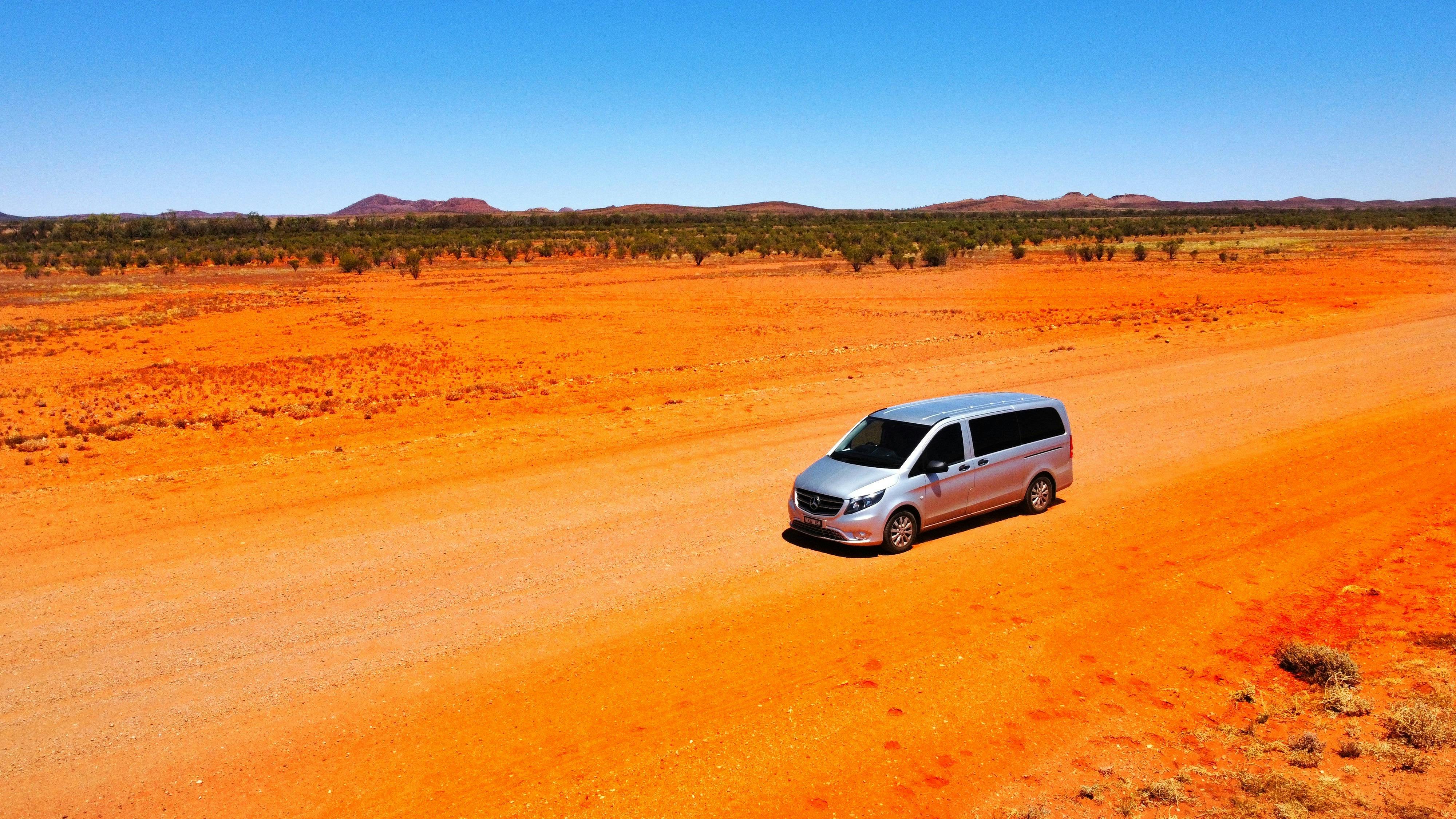 van on dirt