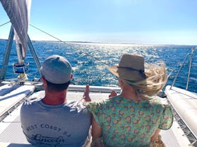 exciting fun yacht tour experience in Coffin Bay with Sunset Charters. See dolphins on sunset cruise